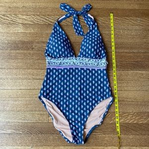 J Crew Halter Padded Swimsuit, size 12/14